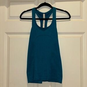 Blue Lululemon Swiftly Tech Racerback Tank Top.